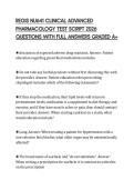 REGIS NU641 CLINICAL ADVANCED PHARMACOLOGY TEST SCRIPT 2026 QUESTIONS WITH FULL ANSWERS GRADED A&plus;