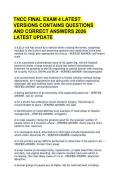 2026 TNCC FINAL EXAM 4 LATEST VERSIONS CONTAINS QUESTIONS AND CORRECT ANSWERS 2026 LATEST UPDATE 