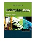 Business Law Today&colon; Text & Summarized Cases 9th Edition Test Bank &ndash; Roger LeRoy Miller & Gaylord A&period; Jentz &bull; Latest Update 2026 Exam Prep &bull; GRADED A&plus;
