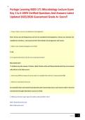 Portage Learning BIOD 171 Microbiology Lecture Exam  Key 1 to 6 100&percnt; Verified Questions And Answers Latest  Updated 2025&sol;2026 Guaranteed Grade A&plus; Score&excl;&excl;