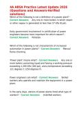 4A ABSA Practice Latest Update 2026 &lpar;Questions and Answers-Verified solutions&rpar;&period;