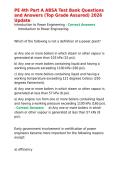 PE 4th Part A ABSA Test Bank Questions and Answers &lpar;Top Grade Assured&rpar; 2026 Update&period;