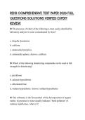 REHS COMPREHENSIVE TEST PAPER 2026 FULL QUESTIONS SOLUTIONS VERIFIED EXPERT REVIEW