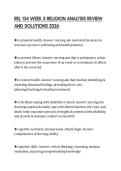 REL 134 WEEK 5 RELIGION ANALYSIS REVIEW AND SOLUTIONS 2026