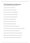 Trivia Questions and Answers&period;