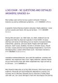 LCAS EXAM - NC QUESTIONS AND DETAILED ANSWERS&vert; GRADED A&plus;