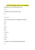 ACVPM&colon; Questions with Correct Solutions