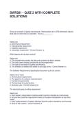SWR301 - QUIZ 2 WITH COMPLETE SOLUTIONS