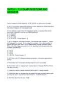 SWT301 - 2-11 EXAM QUESTIONS AND ANSWERS