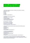 SWT301 - ISTQB Part 1 EXAM QUESTIONS AND ANSWERS