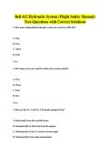 Bell 412 Hydraulic System &lpar;Flight Safety Manual&rpar; Test-Questions with Correct Solutions