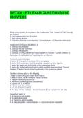 SWT301 - PT1 EXAM QUESTIONS AND ANSWERS
