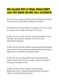 RIO SALADO PHY 111 FINAL EXAM SCRIPT 2026 TEST BANK SOLVED 100&percnt; ACCURATE