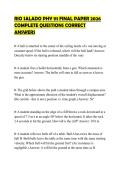 RIO SALADO PHY 111 FINAL PAPER 2026 COMPLETE QUESTIONS CORRECT ANSWERS