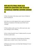 RITE AID PTU FINAL EXAM 2026 COMPLETE QUESTIONS AND DETAILED RATIONALES VERIFIED ANSWERS GRADED A&plus;