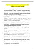 PCI Study Guide with all Correct & 100&percnt; Verified Answers &vert;Already Graded A&plus;