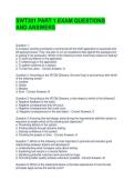 SWT301 PART 1 EXAM QUESTIONS AND ANSWERS