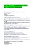 SWT301 PT2 &plus; 3 EXAM QUESTIONS WITH CORRECT ANSWERS