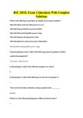 BSC 2011L Exam 1-Questions With Complete Solutions