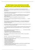 PCI QIR Module 2 Exam with all Correct & 100&percnt; Verified Answers &vert;Latest Version &vert;Already Graded A&plus;