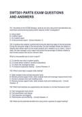 SWT301-PART8 EXAM QUESTIONS AND ANSWERS &vert; GRADED A