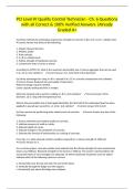 PCI Level III Quality Control Technician - Ch&period; 6 Questions with all Correct & 100&percnt; Verified Answers &vert;Already Graded A&plus;