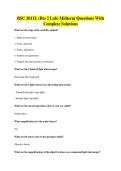 BSC 2011L &lpar;Bio 2 Lab&rpar; Midterm Questions With Complete Solutions