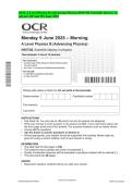 OCR A Level Physics B &lpar;Advancing Physics&rpar; H557&sol;02 Scientific literacy in physics QP and MS June 2025