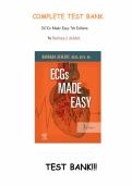 Test bank for ECGs Made Easy - Book and Pocket Reference Package with questions and answers graded A&plus;
