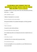 CALIFORNIA DMV PERMIT TEST 150 QUESTIONS &lpar;EVERY SINGLE ONE OF THEM&rpar; 2026 with 100&percnt; Correct Answers