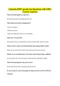Colorado DMV permit test Questions with 100&percnt; Correct Answers