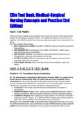 Elite Medical-Surgical Nursing Test Bank &lpar;2026&sol;2027&rpar; &vert; DeWit 3rd Ed&period; &vert; NCLEX-RN Ready &vert; Mentor Analysis & Answer Keys