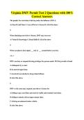 Virginia DMV Permit Test 2 Questions with 100&percnt; Correct Answers
