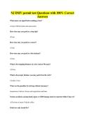NJ DMV permit test Questions with 100&percnt; Correct Answers