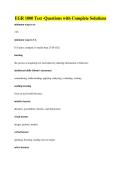 EGR 1000 Test -Questions with Complete Solutions