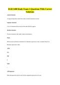 EGR 1000  EXAMS BUNDLE ALL WITH CORRECT SOLUTIONS
