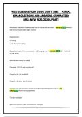 WGU D115 OA STUDY GUIDE UNIT 5 2026  &ndash; ACTUAL EXAM QUESTIONS AND ANSWERS -GUARANTEED PASS- NEW 2025&sol;2026 UPDATE