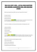 WGU D115 UNIT 2 2026  &ndash; ACTUAL EXAM QUESTIONS AND ANSWERS -GUARANTEED PASS- NEW 2025&sol;2026 UPDATE