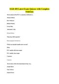 EGR 450 Latest Exam Quizzes with Complete Solutions