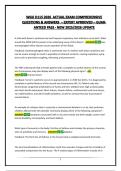 WGU D115 2026 ACTUAL EXAM COMPREHENSIVE QUESTIONS AND ANSWERS -GUARANTEED PASS- NEW 2025&sol;2026 UPDATE
