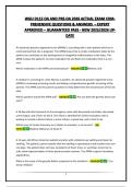 WGU D115 OA AND PRE-OA 2026 ACTUAL EXAM COMPREHENSIVE QUESTIONS AND ANSWERS -GUARANTEED PASS- NEW 2025&sol;2026 UPDATE