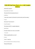 EGR 450 Final Exam &lpar;Parts a&comma; b&comma; c&rpar; with Complete Solutions