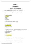 BIOT643 Quiz 3&vert; Questions and answers &vert; Updated &vert; RATED A&plus; &vert; 2026 &vert; University of Maryland&comma; University College