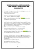 HESI EXIT V5 EXAM 2026&ndash; QUESTIONS AND ANSWERS -EXPERT APPROVED -GUARANTEED PASS- NEW 2025&sol;2026 UPDATE