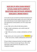 NUR 504 3P APEA EXAM NEWEST   ACTUAL EXAM WITH COMPLETE   QUESTIONS AND DETAILED ANSWERS  20262027&vert; BRAND NEW&excl;&excl;&excl; 
