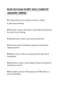 RLGN 104 EXAM SCRIPT 2026 COMPLETE ANSWERS VERIFIED