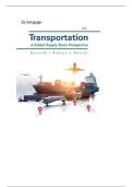 TEST BANK FOR Transportation&colon; A Global Supply Chain Perspective 10th Edition by Robert Novack&comma; Brian Gibson&comma; Yoshinori Suzuki ISBN&colon;978-0357908549 COMPLETE GUIDE ALL CHAPTERS COVERED 100&percnt; VERIFIED A&plus; GRADE ASSURED&excl;&excl;&excl;&excl;&excl;&excl;NEW LATEST UPDATE&excl;&excl;&excl;&excl;&excl;&excl;