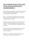RMLO CHAMPIONS SCHOOL OF REAL ESTATE ACTUAL EXAM 2026 QUESTIONS WITH SOLUTIONS GRADED A&plus;