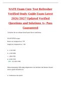 NATE Core Test Refresher Study Guide 2026&sol;2027 &ndash; Updated Practice Questions and Exam Review