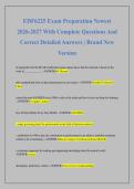 EDF6225 Exam Preparation Newest  2026-2027 With Complete Questions And  Correct Detailed Answers &vert; Brand New  Version